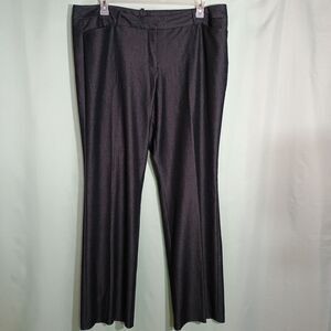 Women’s Dark Gray Dress Pants – Straight Leg Career Work Office Trousers